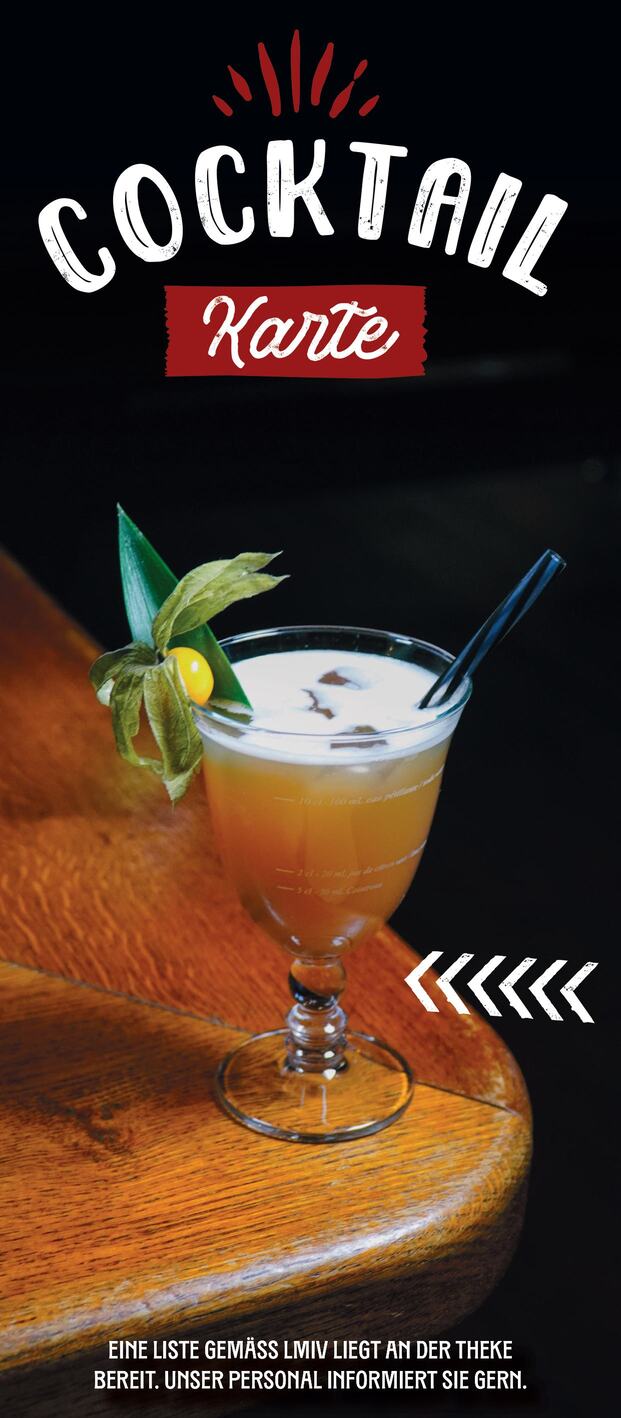 Cocktailkarte Rückseite